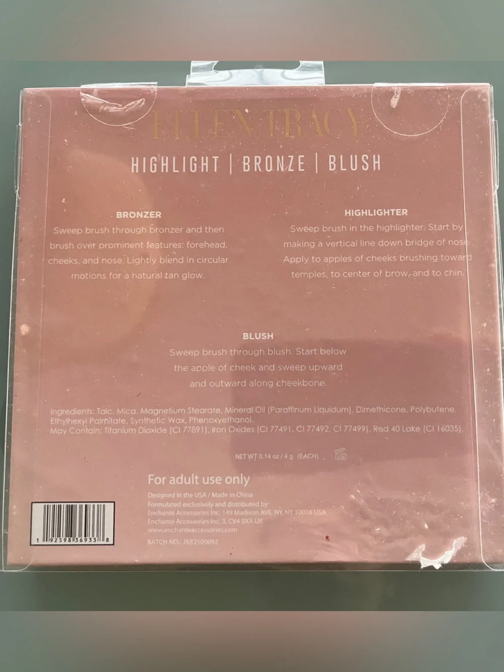 NWT Ellen Tracy Shimmer Glow Bronze Illuminator blush sexy gorgeous